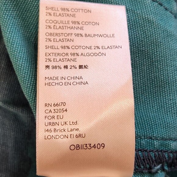 Anthropologie Austen High Rise Cargo Crop Pant Womens 30 Green Camo Canvas - Picture 10 of 12